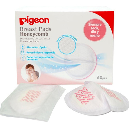 Imagen 1 de 3 de Absorbentes Pigeon Honeycomb, 60 Und