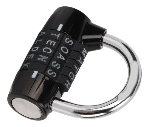 Lockers Candado 5 Letras Candado Combinación Antirrobo Zinc