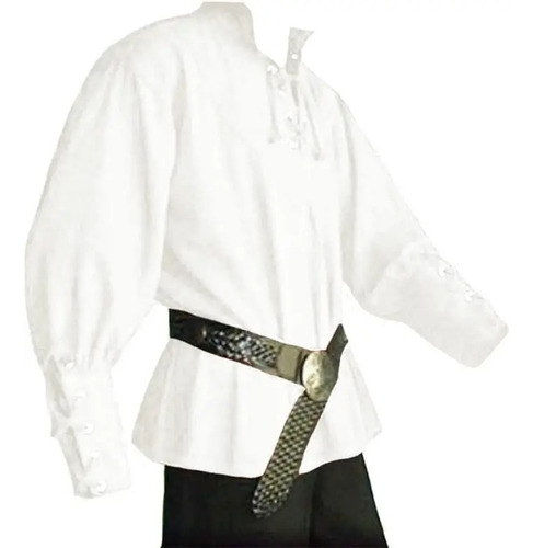 Disfraz De Pirata Medieval, Blusa Con Vendaje, Mercenario, P