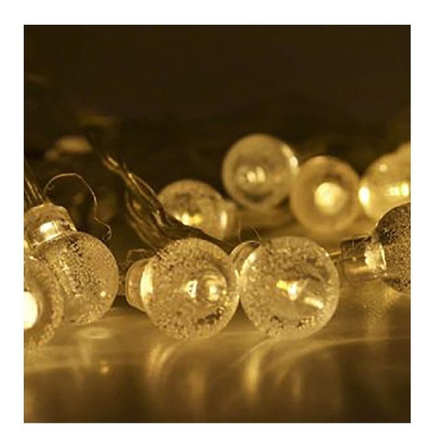 Luces Guirnalda Led Bolitas Cristal Led 5 Mts Enchufe A 220v