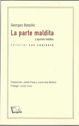 La Parte Maldita - Georges Bataille