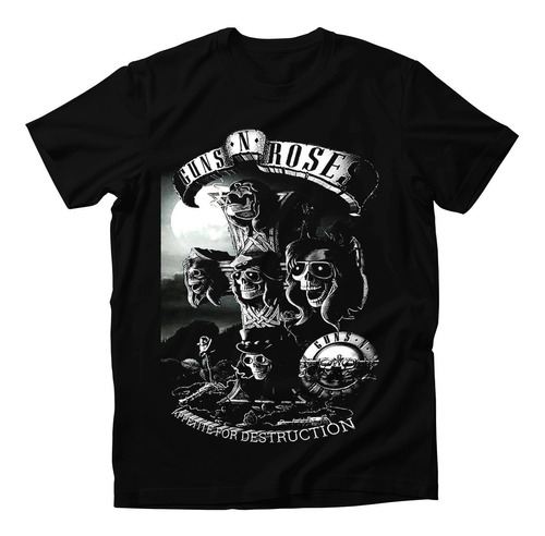 Playera Guns And Roses Appetite For Destruction Calaveras