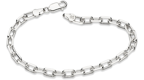 Pulseira Elo Cadeado De Prata 850038 Rommanel