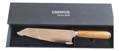 Cuchillo Acero Autentico Damasco, Modelo Chef