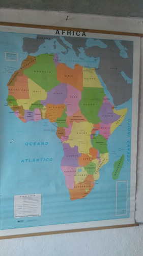 Mapa De Continente Africano Tamaño Mural