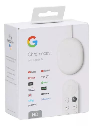 Google Chromecast Tv Hd Streaming Para Tv Con Control De Voz