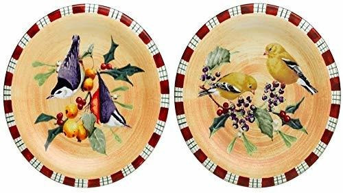 Lenox Goldfinch And Nuthatch Winter Greetings Everyday Juego