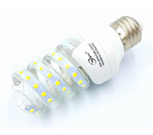 Foco Lampara Espiral De Led 12w 960lm Luz Blanca Maigoo