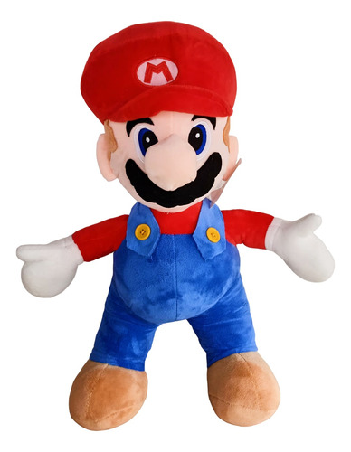 Peluche Super Mario Bros Luigi Y Mario Grande 45 Cm
