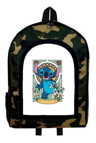 Mochila Camuflada Stitch Modelo 45