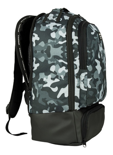 Imagem 5 de 9 de Mochila Térmica Fitness Marmita Notebook Everbags Camu Cinza