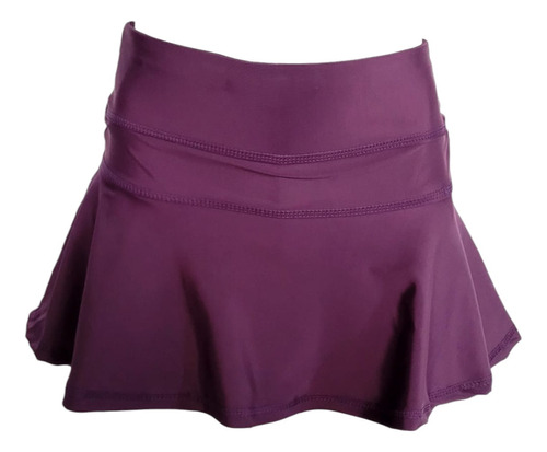 Falda Short Deportiva Dama Licra Unitalla Tennis Gym Negro 