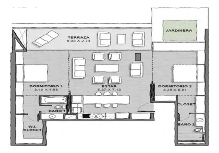Imagen 3 de 7 de Departamento En Venta En Vitacura