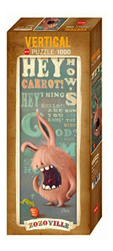 Heye Zozoville: Conejo Con Zanahoria, Puzzle, 100 Piezas,