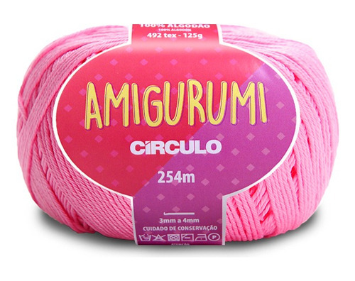 Linha Amigurumi 3131 Chiclete - Artesanato Crochê Circulo