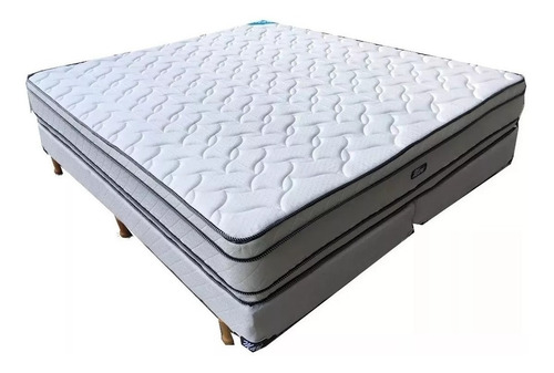 Colchon Sommier 2 X 2 Resortes Con Doble Pillow Somier