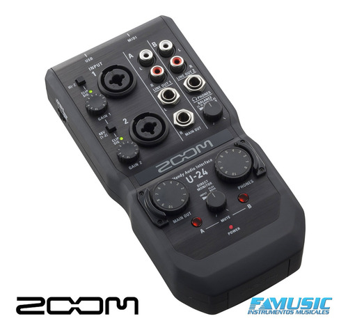 Imagen 3 de 11 de Ftm Interface Audio Zoom U24240gl Handy Audio