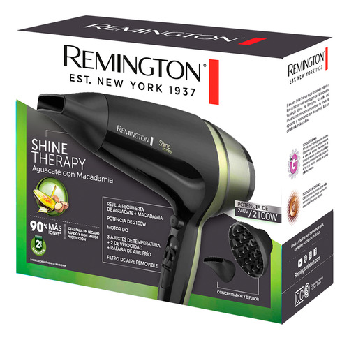 Secador De Pelo Remington Ionic Pro Shine Therapy D13a 2100w