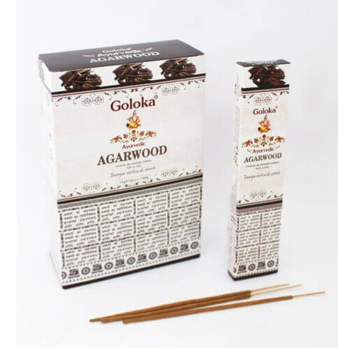 Incenso Massala Agarwood Indiano Goloka Varetas Cx Com 15g