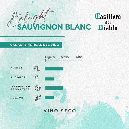 Vino Blanco Casillero Del Diablo Belight Sauvignon Blanc 750