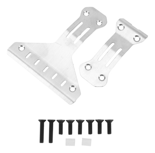 Cuerpo Delantero Y Trasero Plateado Rc Chassis Armor De Acer