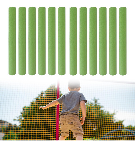 12 Fundas De Espuma Para Postes De Trampolín, Verde