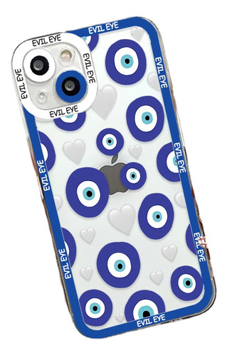 Funda De Teléfono Blue Evil Eye Para iPhone 15, 14, 13, 12,