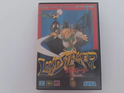 Raro Jogo Sega Mega Drive Land Stalker Estado de Novo Completo