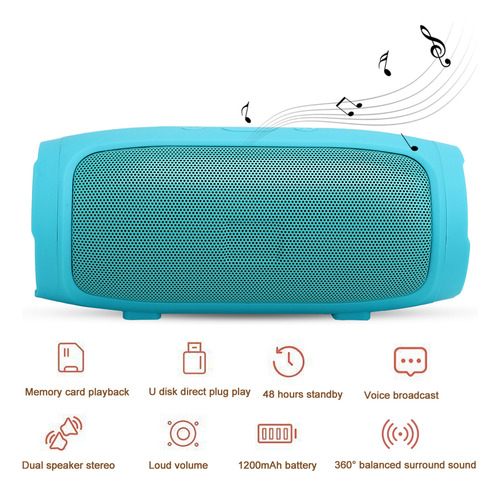 Altavoz De Alta Fidelidad Para Música, Estéreo Portátil Para