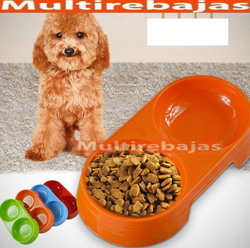 Imagen 2 de 4 de Comedero Doble Perro Gato