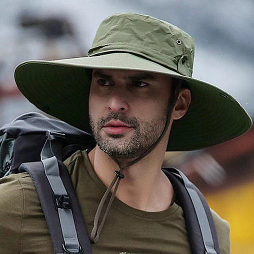 . Gorra De Pescador Con Protector Solar Y Sombrero De Ala