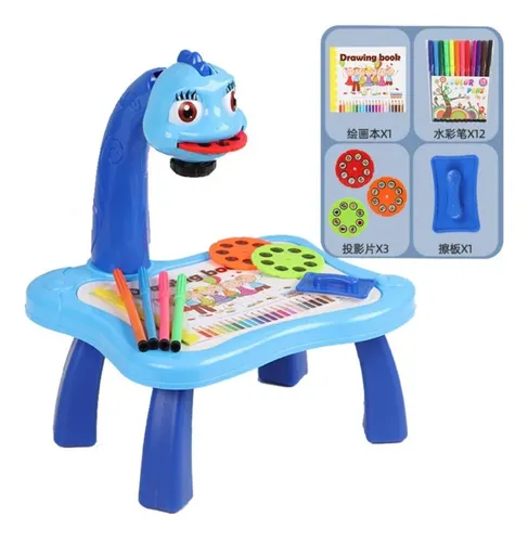 Mesa De Dibujo Luz Led Proyectora Infantil Juegos Y Juguetes