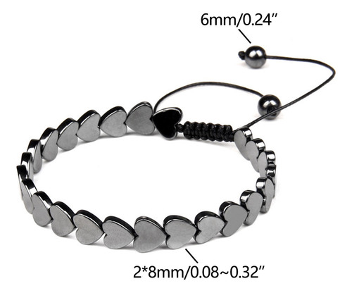 A Black Gallstone Magnetic Bracelet Energy Stone Health Slim
