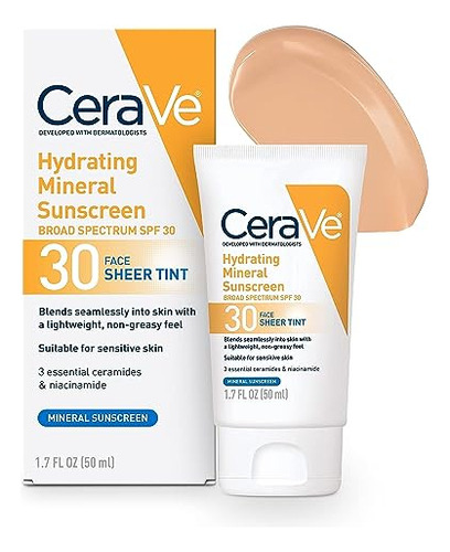 Tinted Sunscreen With Spf 30 | Hydrating Mineral Sunscr...