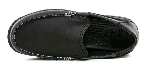 Imagen 4 de 7 de Zapatillas Crocs Santa Cruz 2 Luxe Leather Negro 2221