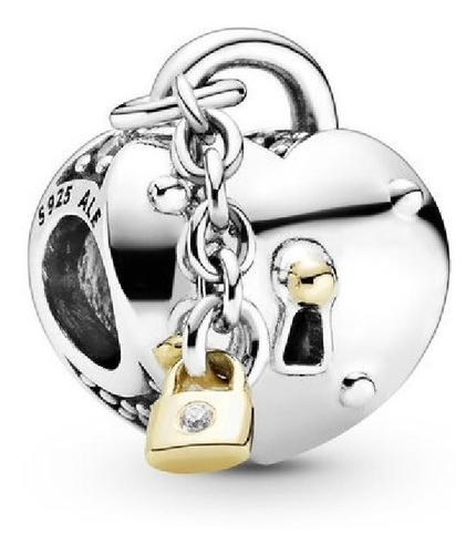 Pandora Charm Candado Y Corazón Original Plata S925 