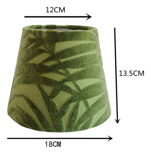 Capa De Abajur De Tecido Boho Geométrico Simples De Verde