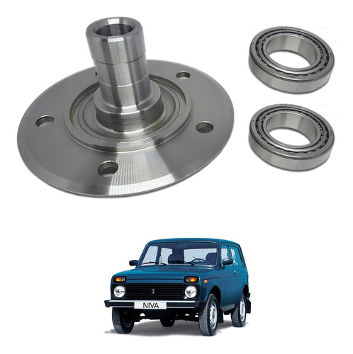 Cubo De Roda Dianteira + Rolamento Lada Niva 1990 A 2000