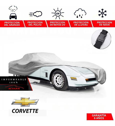 Funda Cubreauto Rk Con Broche Corvette C3 1985