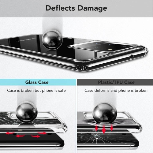 Bumper Samsung Galaxy S20 Ultra Esr + Vidrio Trasero Clear