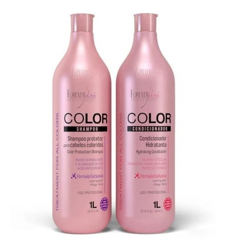 Kit Shampoo E Condicionador Color Protector 1l Forever Liss