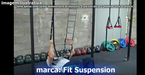 Imagem 9 de 10 de Escada De Suspensão Fit Suspension Tipo Trx Treino De Força