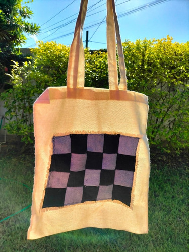 Bolsa Tote Bag De Mezclilla 100% Algodón 35x40cm