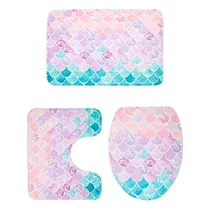 Comprar Alfombras De Baño Juego De 3 Alfombras De Baño De Sirena