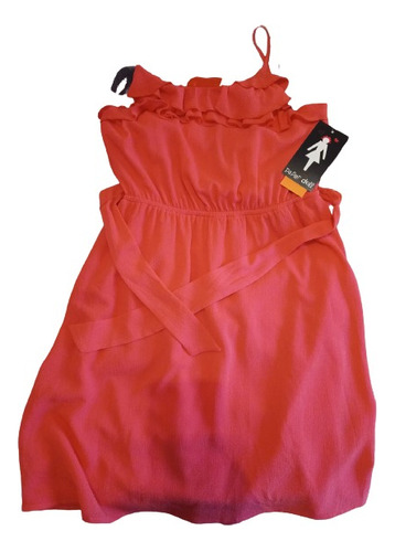 Vestido  Paper Doll  Nena Coral