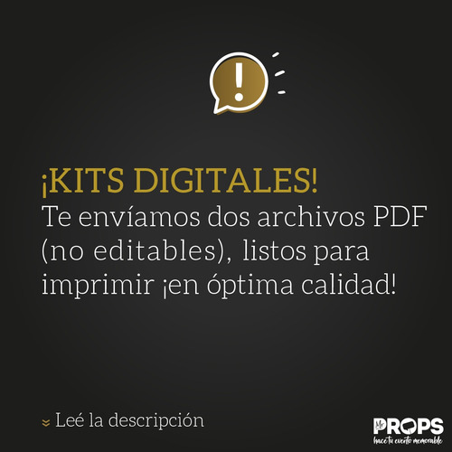 Props Cumple 40 Años + Kit Carteles Excesos Para Imprimir