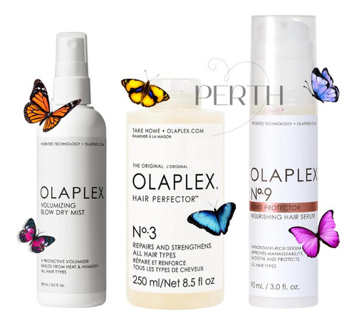 Kit Olaplex Protector Térmico, Paso 3 Tamaño Gde Y Paso 9