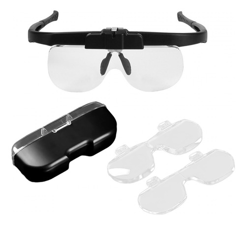 Lupa Iluminada De 1,5x 2x 2,5x Con Led, Lentes Gris Oscuro