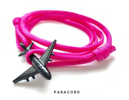 Brazalete Avión Paracord Remove Before Flight