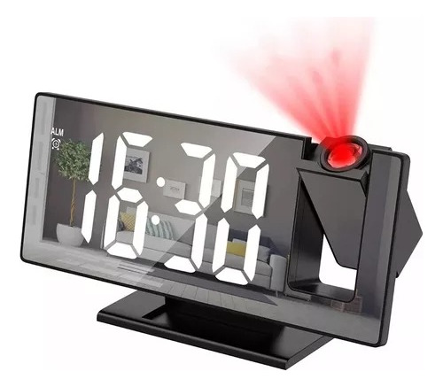 Reloj Despertador Digital De Proyección Para Led Termómetro